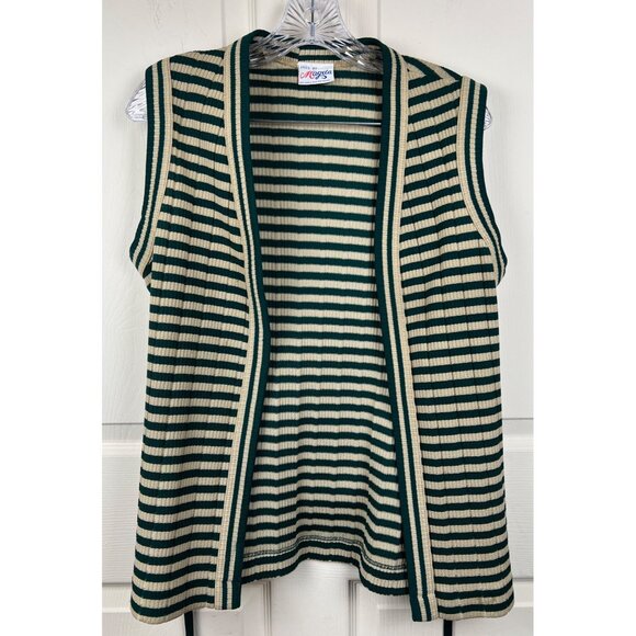 Vintage 70s Knits By Magda Sleeveless Cardigan Vest - Picture 7 of 13